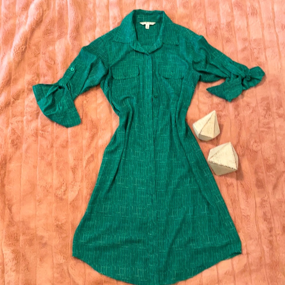 Beautiful emerald green tunic dress.